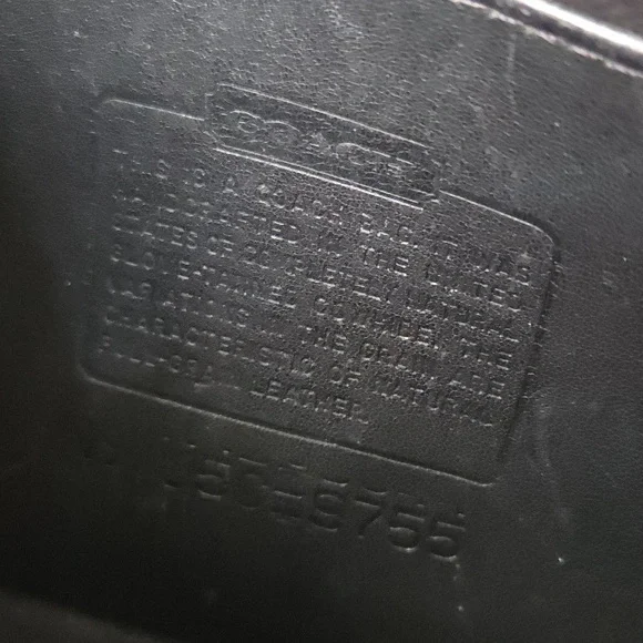 Vintage Leather Coach Pocket Purse 9755 - Picture 12 of 16